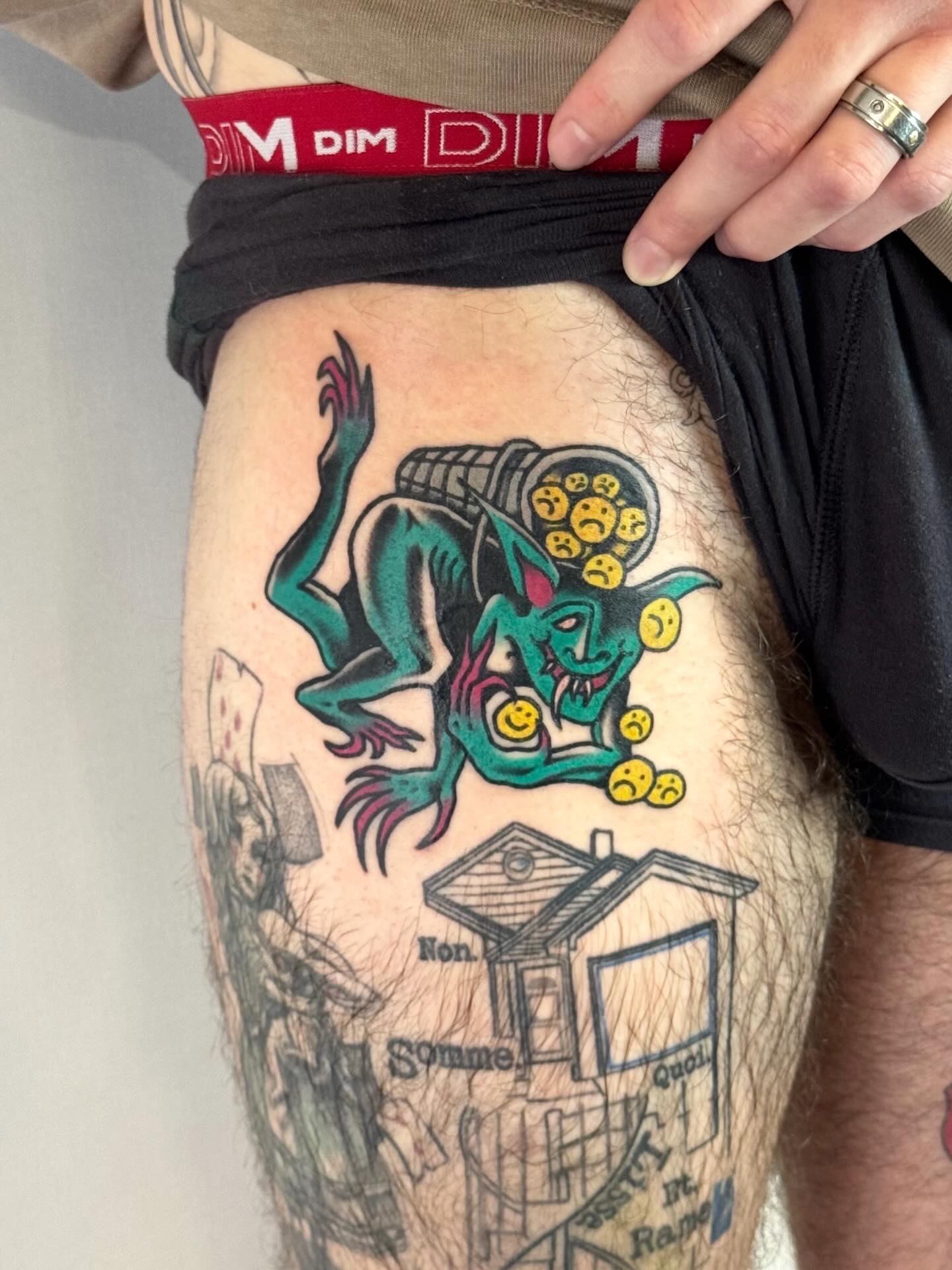 Chute de string - La Boucherie Moderne - Bruxelles Tattoo