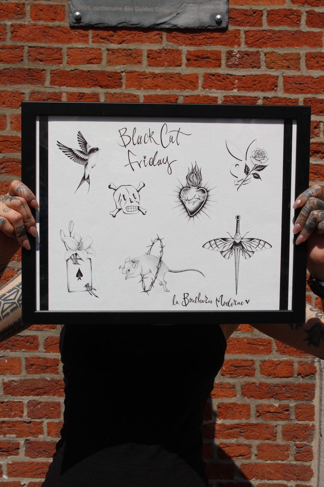 Black cat friday - La Boucherie Moderne - Bruxelles Tattoo